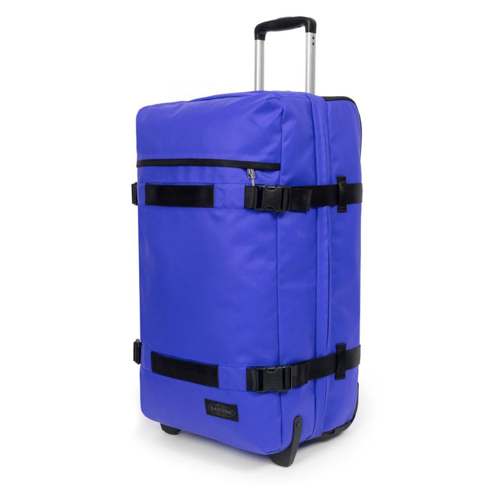 Voorzijde van de Eastpak Transit'R reistas L Tarp-blue #kleur_tarp-blue