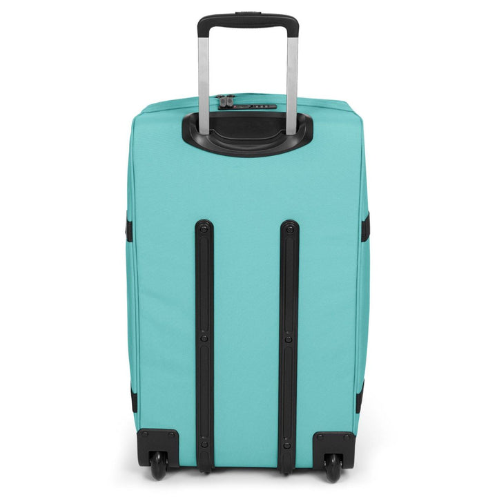 Achterkant van de Eastpak Transit'R reistas L Stream blue #kleur_stream-blue
