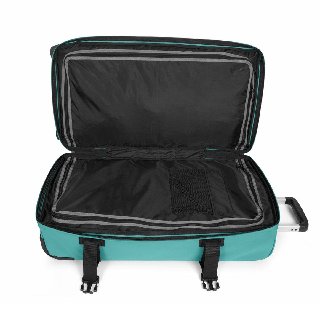 Binnenkant van de Eastpak Transit'R M reistas Stream blue #kleur_stream-blue