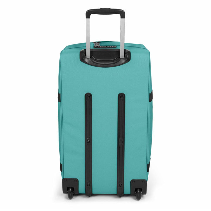 Achterkant van de Eastpak Transit'R M reistas Stream blue #kleur_stream-blue