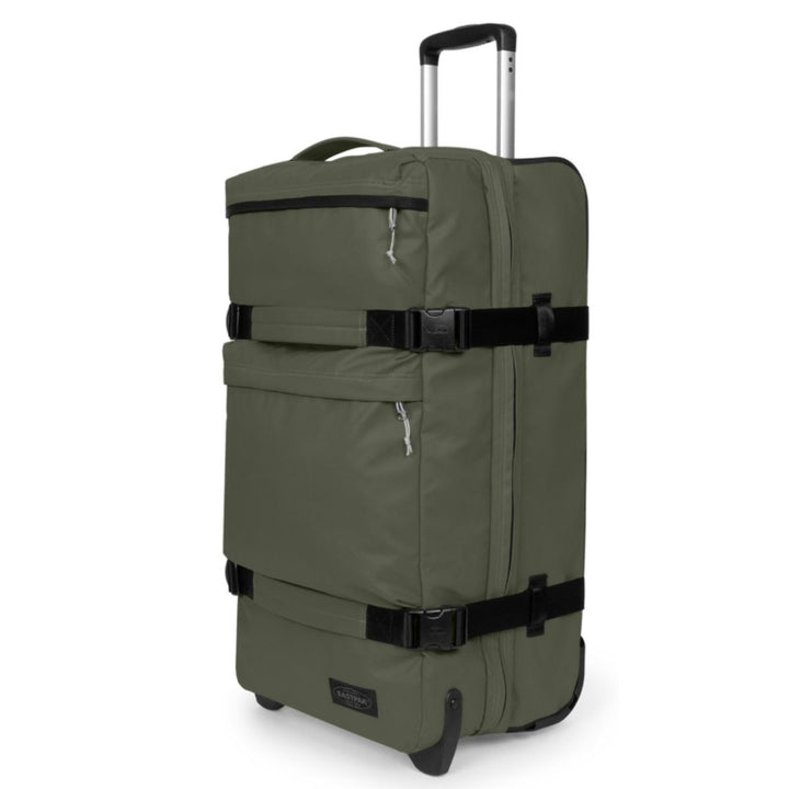 Voorzijde van de Eastpak Transit'R plus M tarp-forest #kleur_tarp-forest