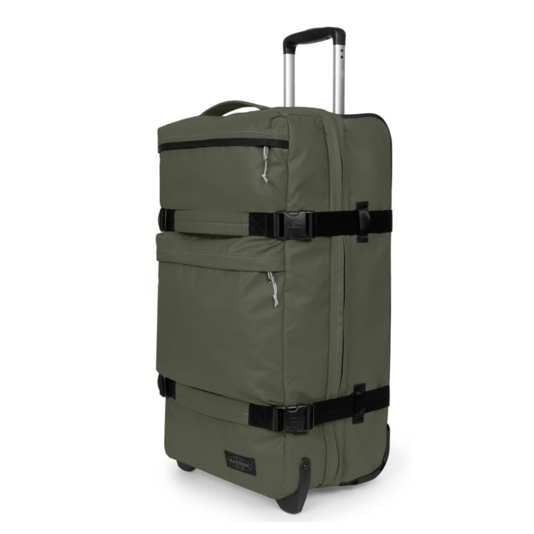 Voorzijde van de Eastpak Transit'R plus M tarp-forest #kleur_tarp-forest