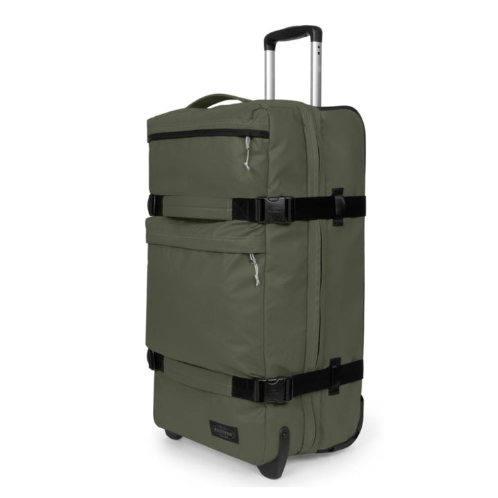 Voorzijde van de Eastpak Transit'R plus M tarp-forest #kleur_tarp-forest