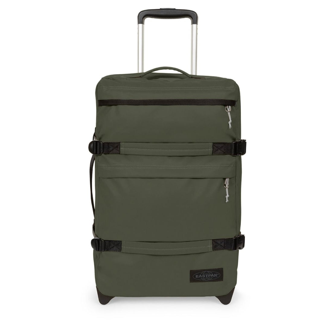 Voorkant van de Eastpak Transit'R plus s handbagage in tarp-forest #kleur_tarp-forest