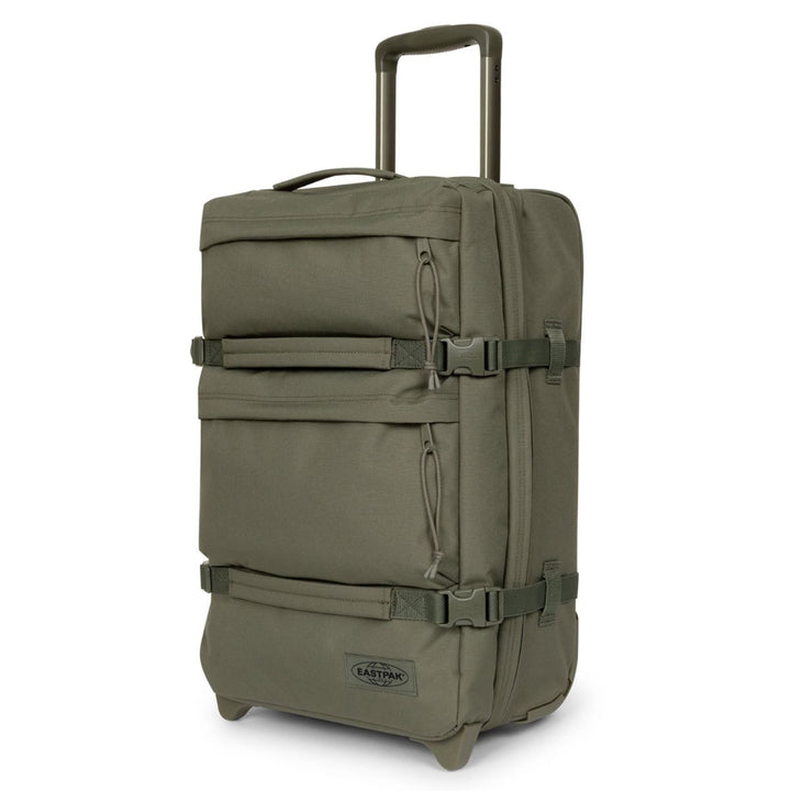 Voorzijde van de Eastpak Transit'R plus s handbagage in monotone-khaki #kleur_monotone-khaki