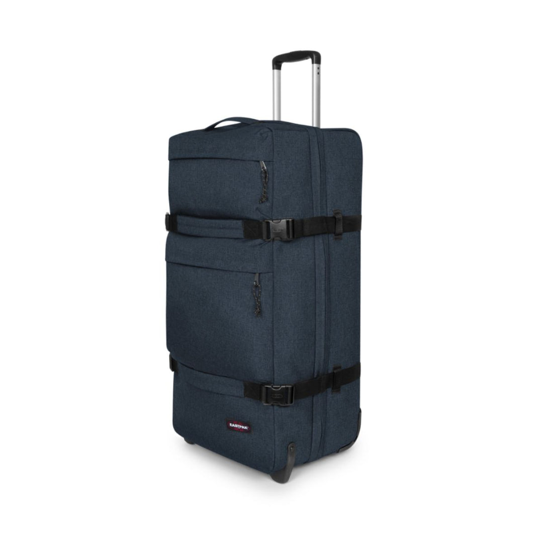 Voorzijde van de Eastpak Transit'R Plus Triple Denim #kleur_triple-denim