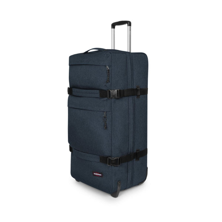 Voorzijde van de Eastpak Transit'R Plus Triple Denim #kleur_triple-denim