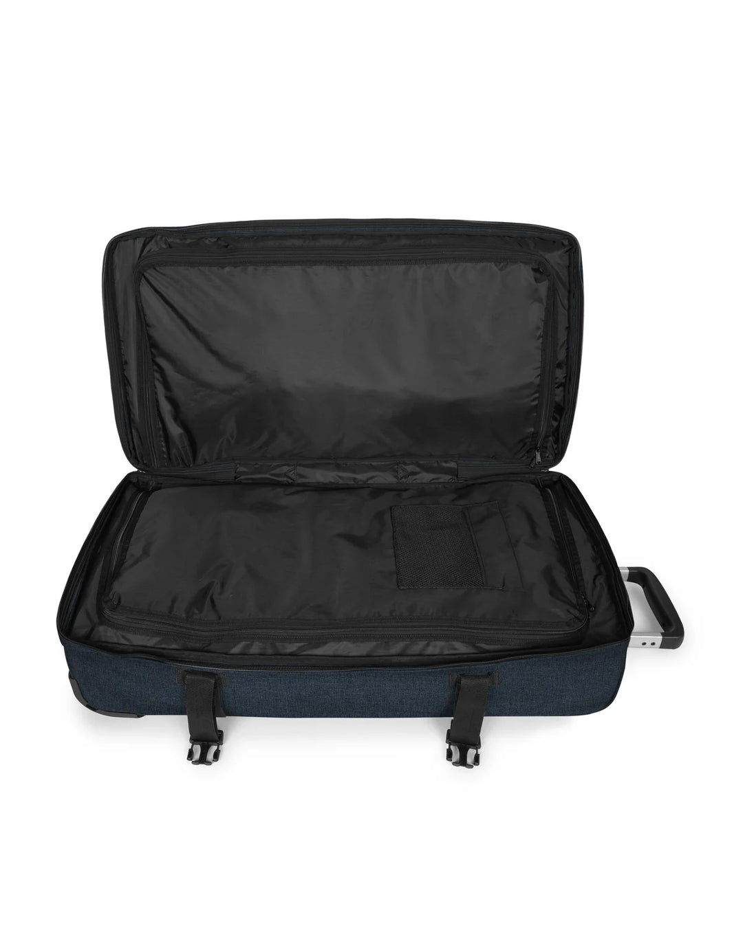 Binnenkant eastpak Transi'R plus reistas op wielen #kleur_jeans