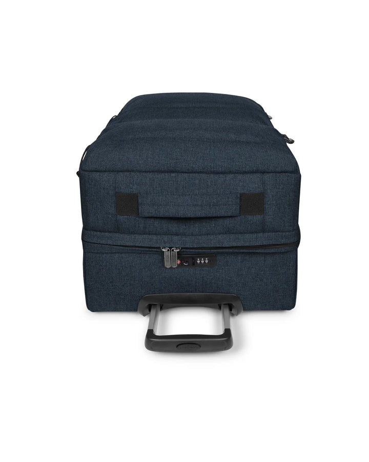 Bovenkant eastpak Transi'R plus reistas op wielen #kleur_jeans