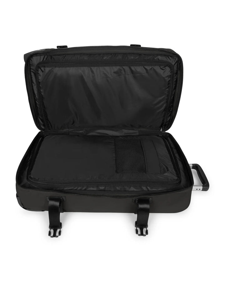 Binnenkant eastpak Transi'R plus reistas op wielen #kleur_tarp-black