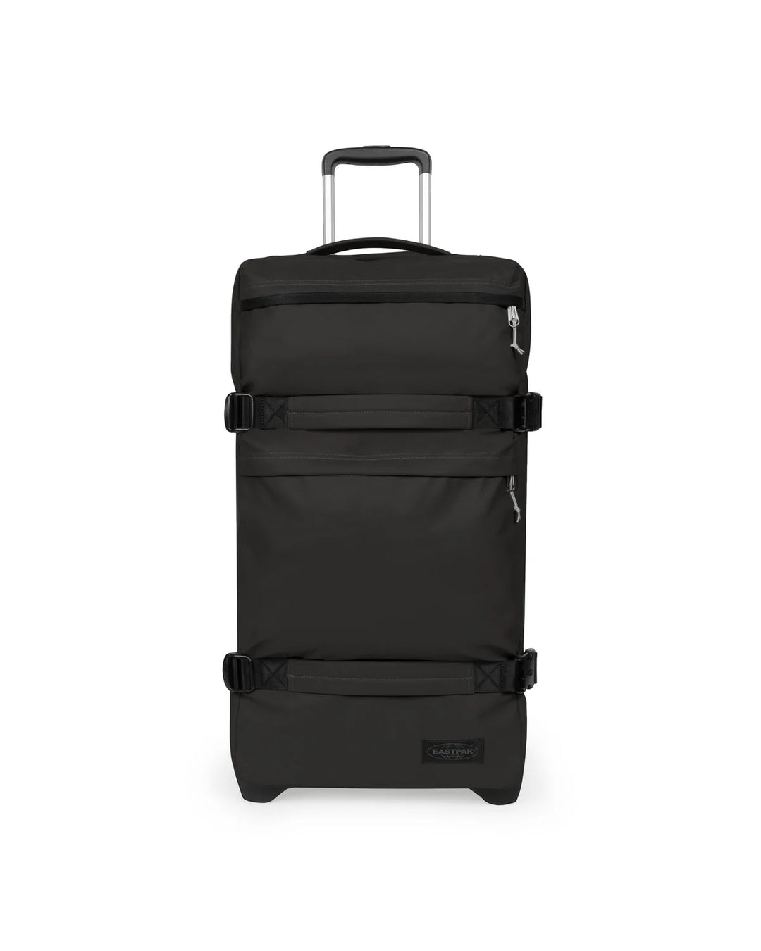Voorkant eastpak Transi'R plus reistas op wielen #kleur_tarp-black