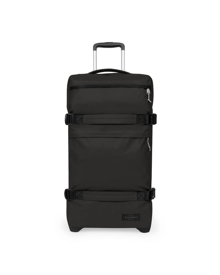 Voorkant eastpak Transi'R plus reistas op wielen #kleur_tarp-black
