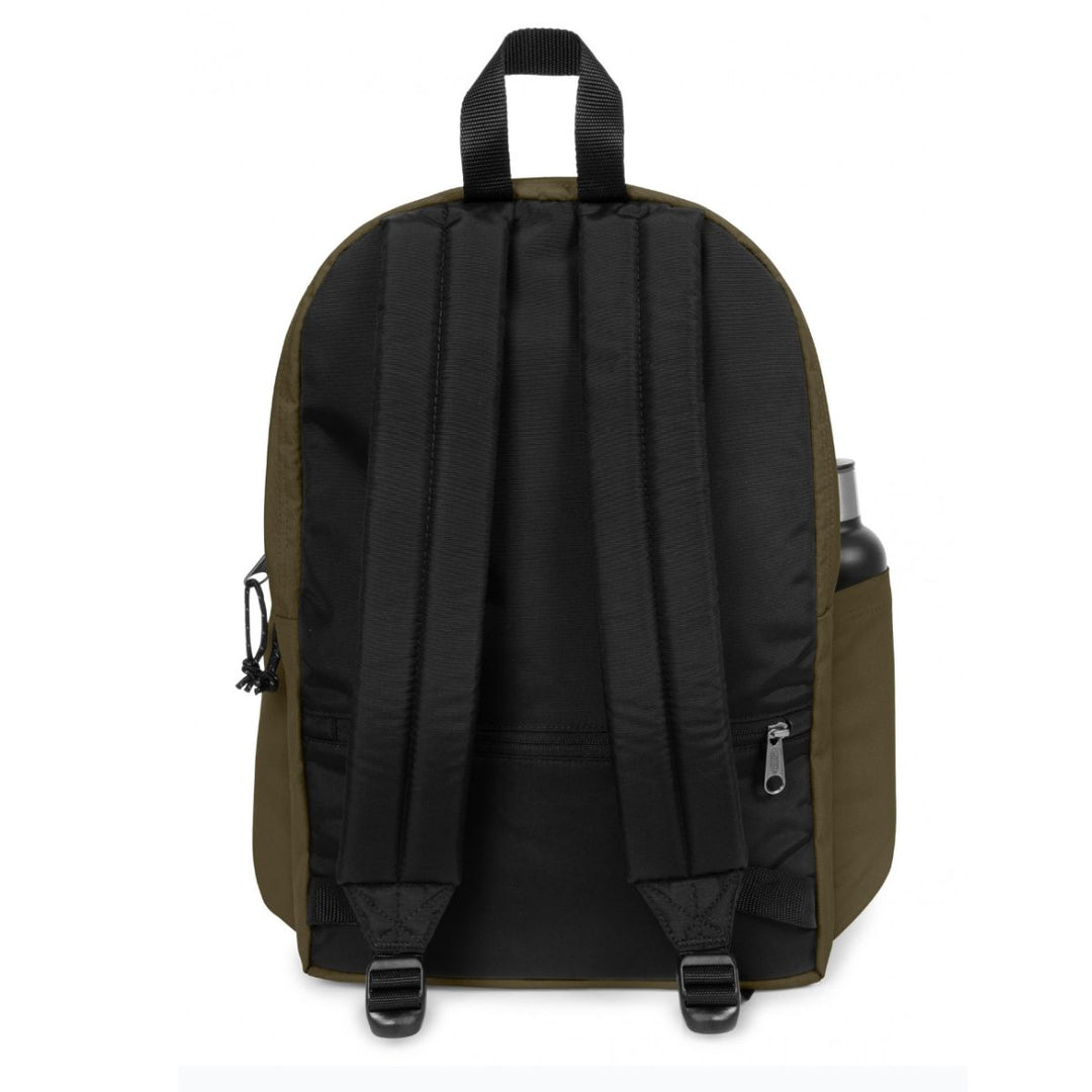Achterkant van de Eastpak day office in het olijf #kleur_olijf