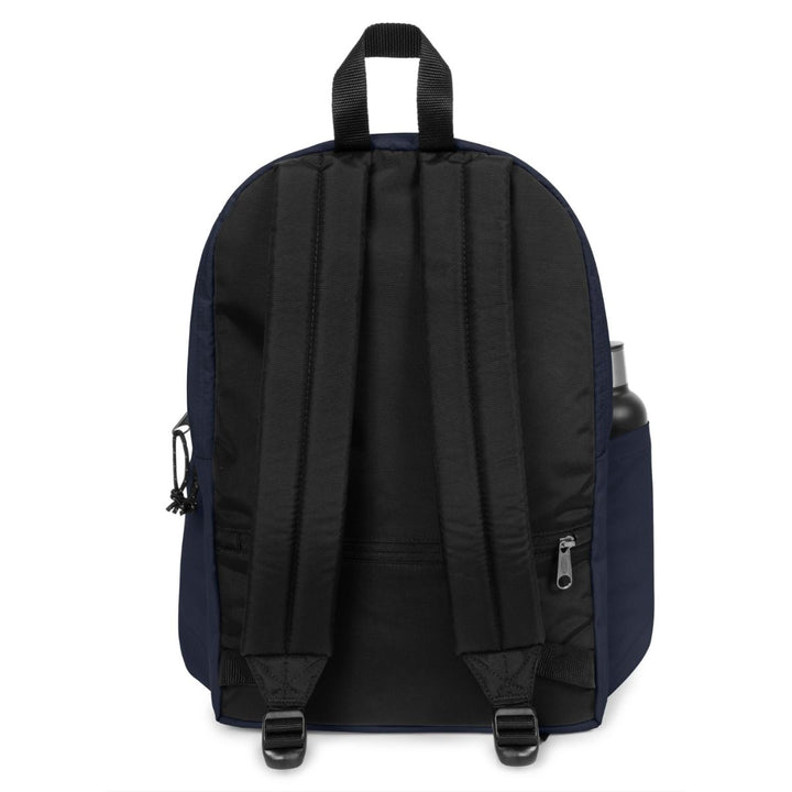 Achterkant van de Eastpak day office in het marine laptop rugzak #kleur_marine