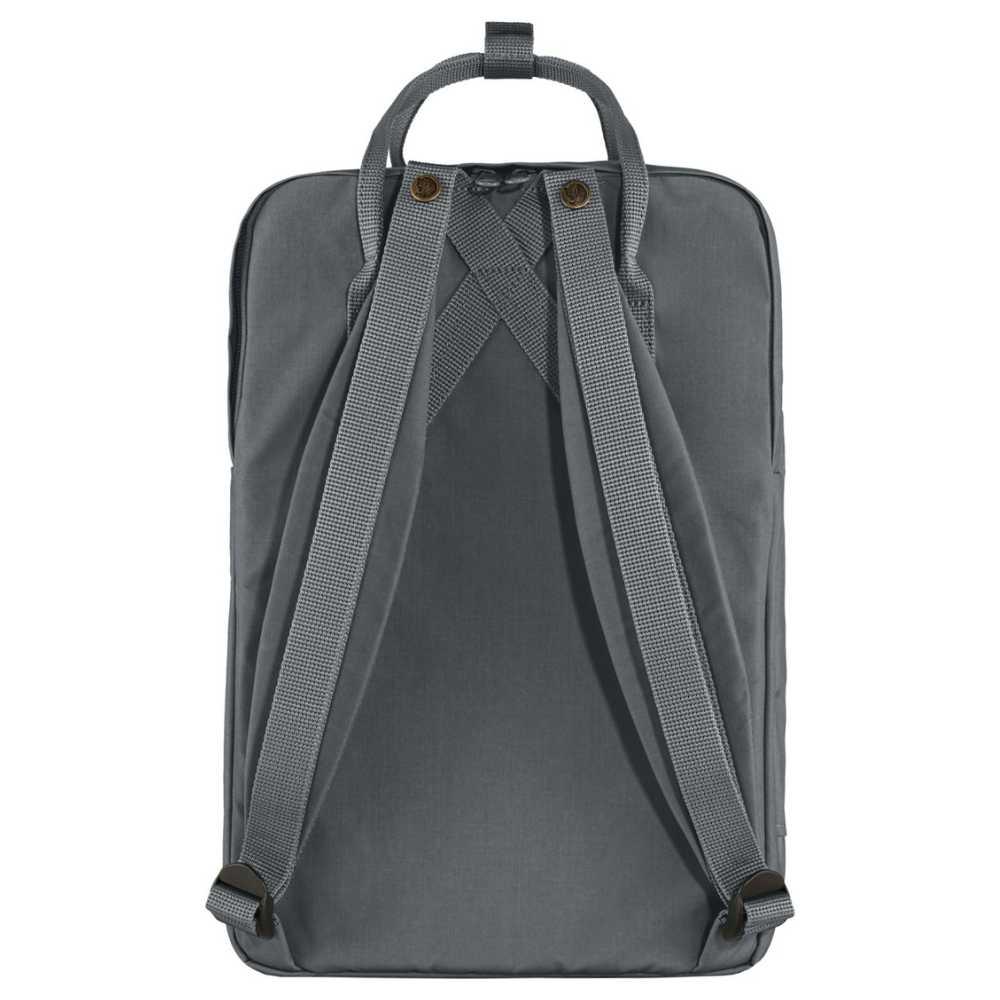 Achterkant Fjallraven kanken laptoprugzak 15 super grey #kleur_super-grey