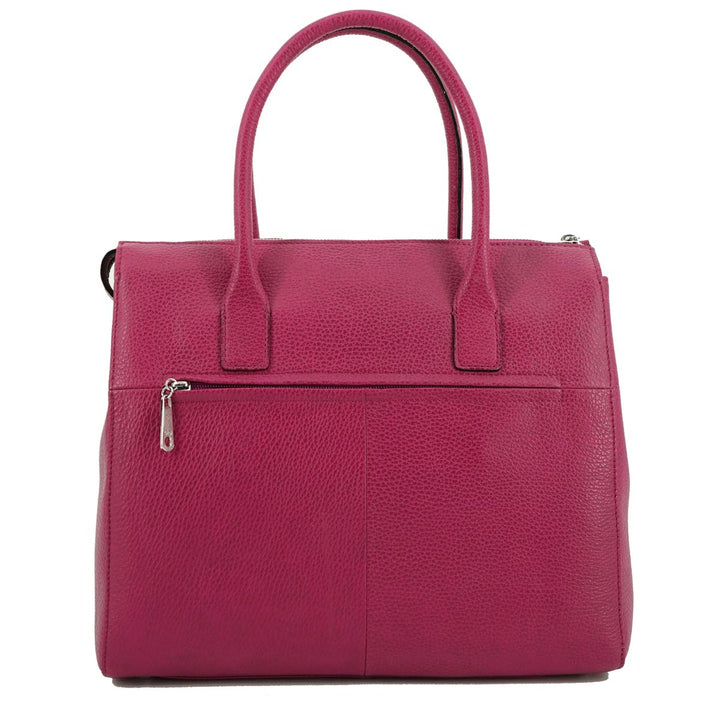 Achterkant van de Gigi Fratelli ROM0037 Business shopper 13 inch roze #kleur_roze