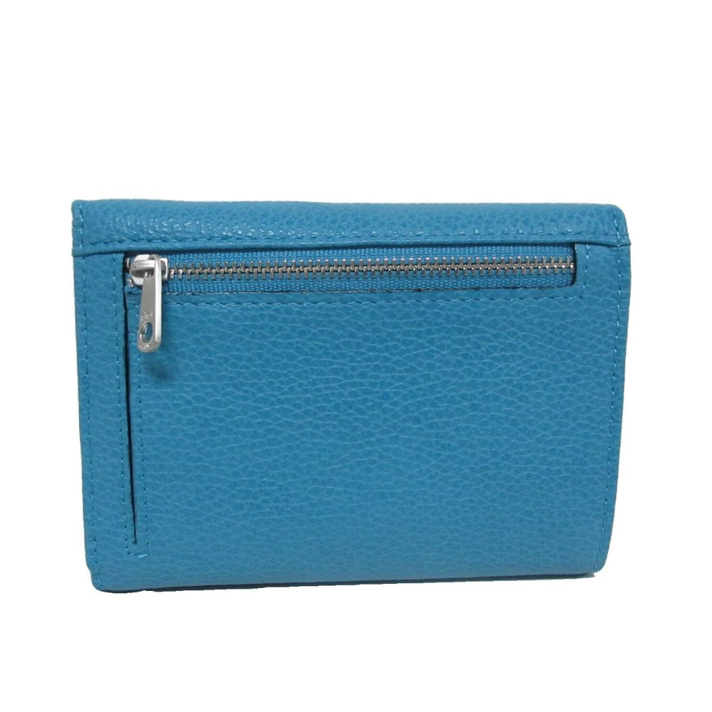 Achterkant van de Gigi Fratelli Rom0002 leren dames portemonnee lichtblauw #kleur_lichtblauw
