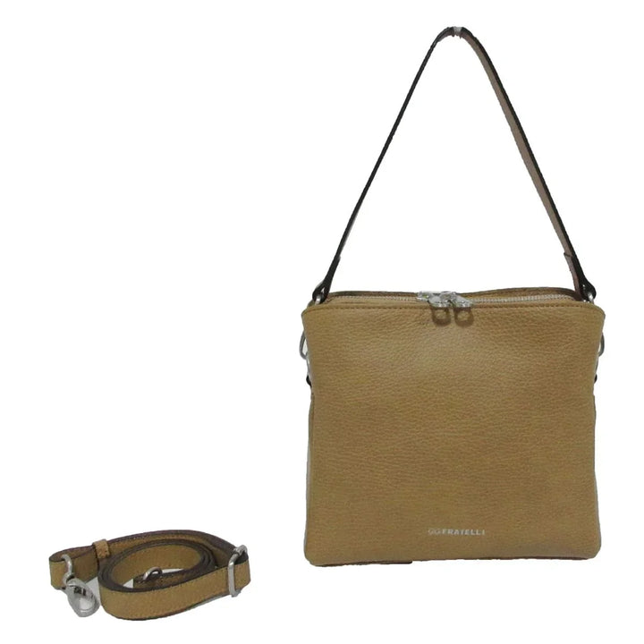 Voorkant van de Gigi Fratelli ROM0134 camel crossover tas #kleur_camel