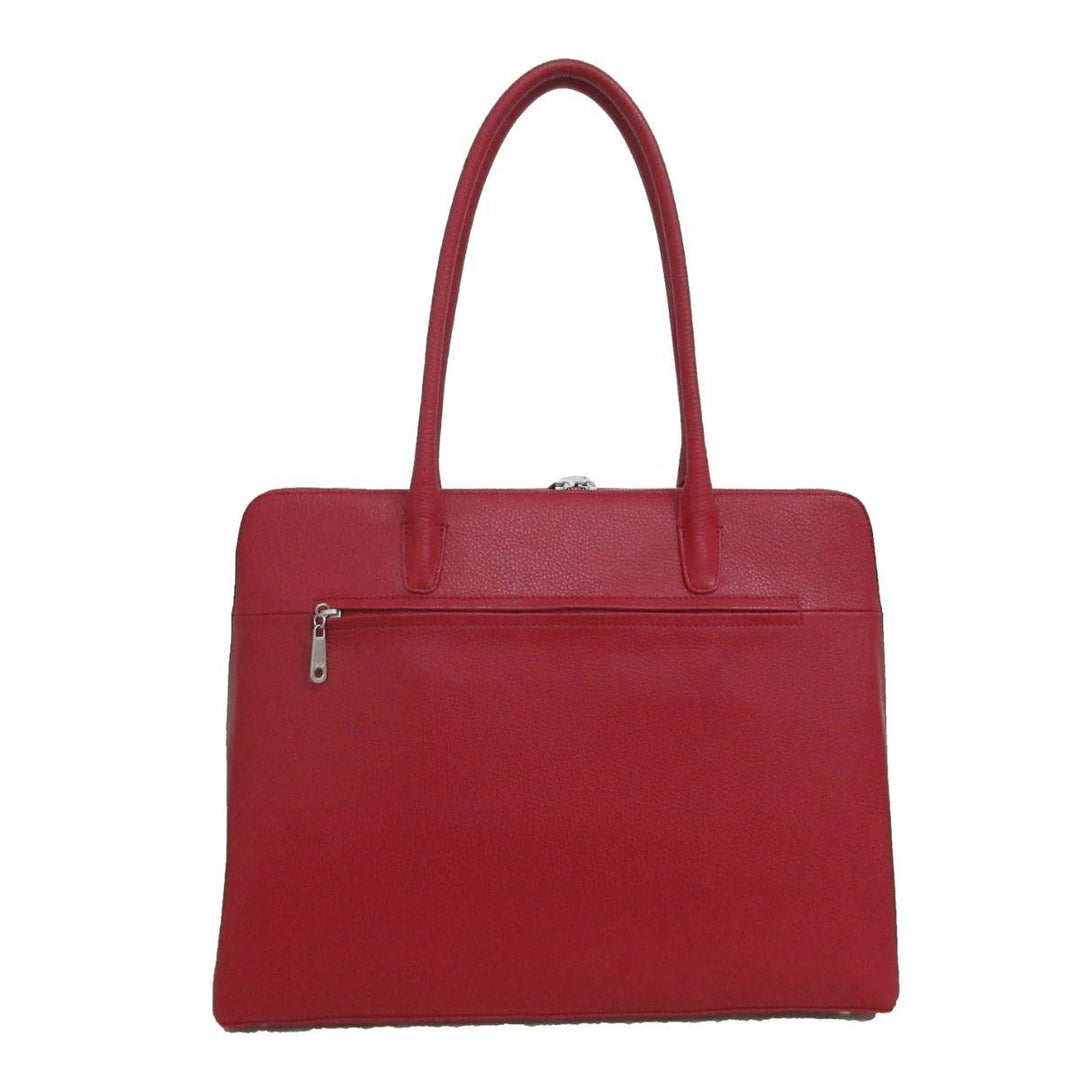 Achterkant van de Gigi Fratelli ROM0155 dameswerktas 16 rood #kleur_rood