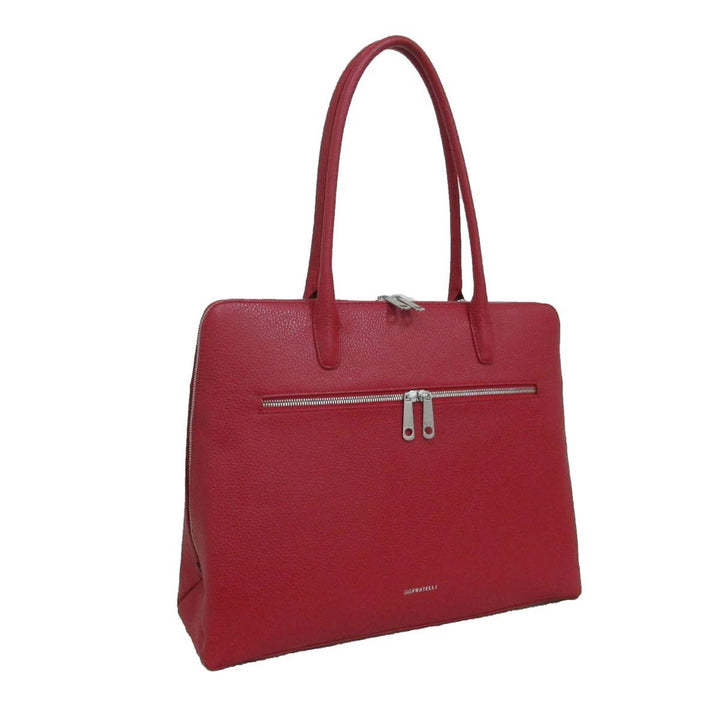 Voorzijde van de Gigi Fratelli ROM0155 dameswerktas 16 rood #kleur_rood