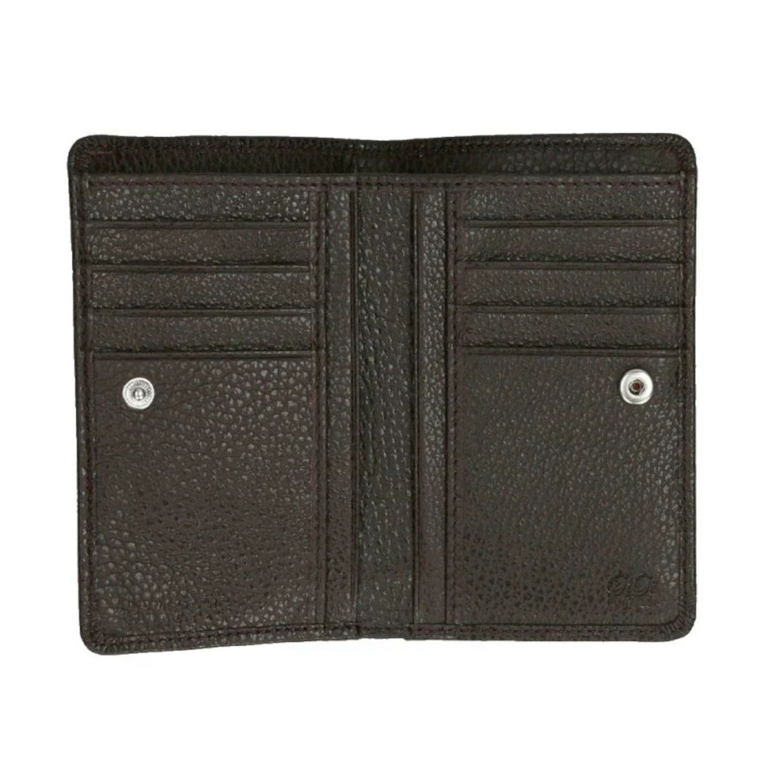 Binnenkant van de Gigi Fratelli ROM9019 portemonnee espresso #kleur_espresso