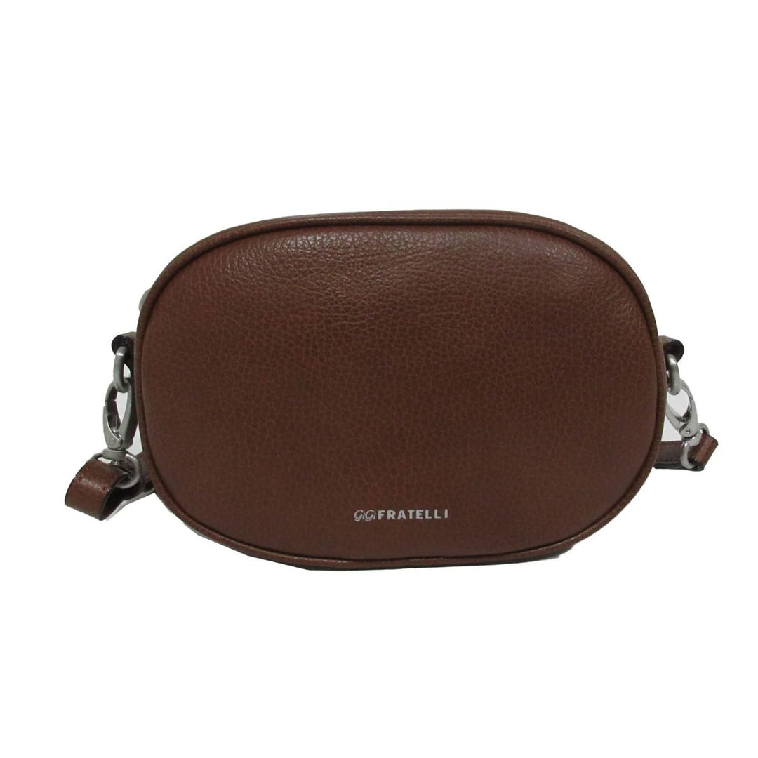 Voorkant van de Gigi Fratelli ROM0147 leren crossover tas cognac #kleur_cognac