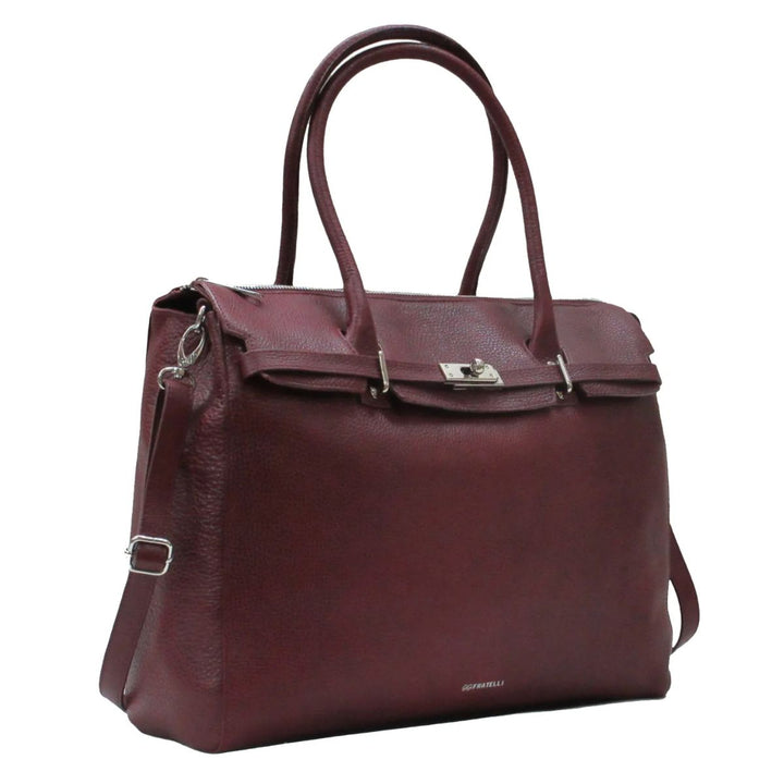 Voorzijde van de Gigi Fratelli ROM0038 leren dames werktas bordeaux #kleur_bordeaux