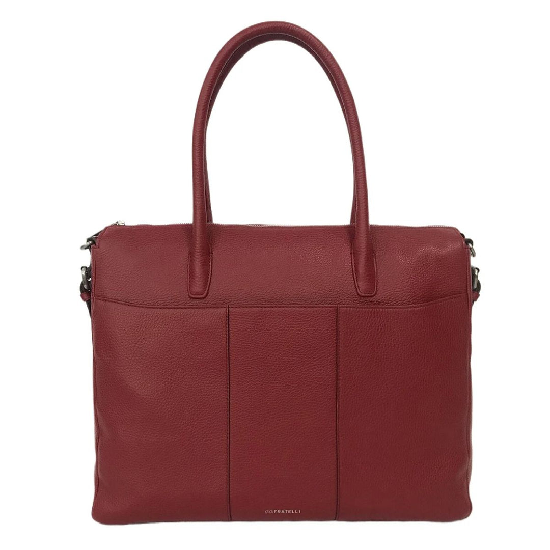 Achterkant van de Gigi Fratelli werktas ROM0191 Rood #kleur_rood