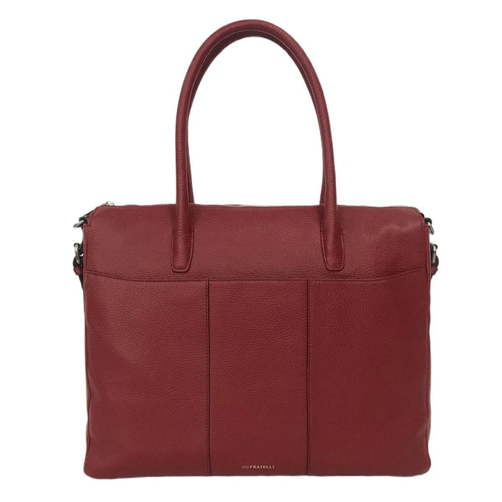 Achterkant van de Gigi Fratelli werktas ROM0191 Rood #kleur_rood