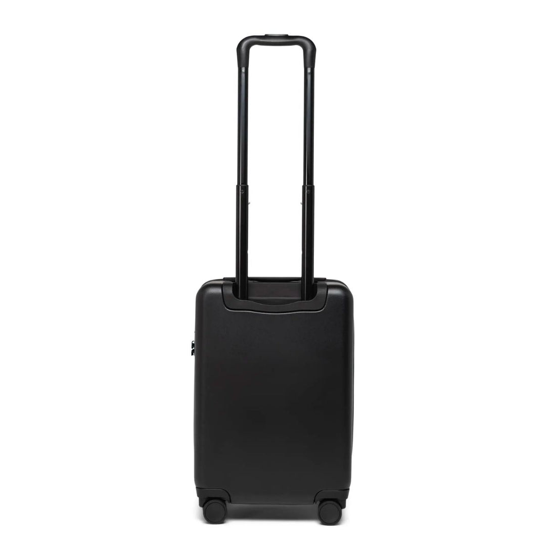 Achterkant Herschel Heritage harde handbagage koffer zwart #kleur_zwart