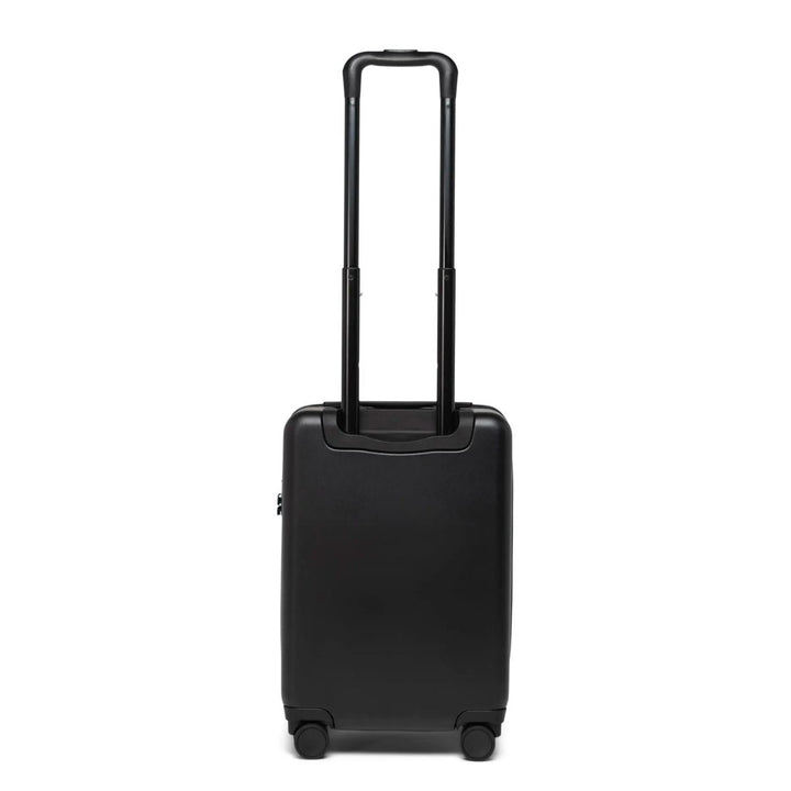 Achterkant Herschel Heritage harde handbagage koffer zwart #kleur_zwart