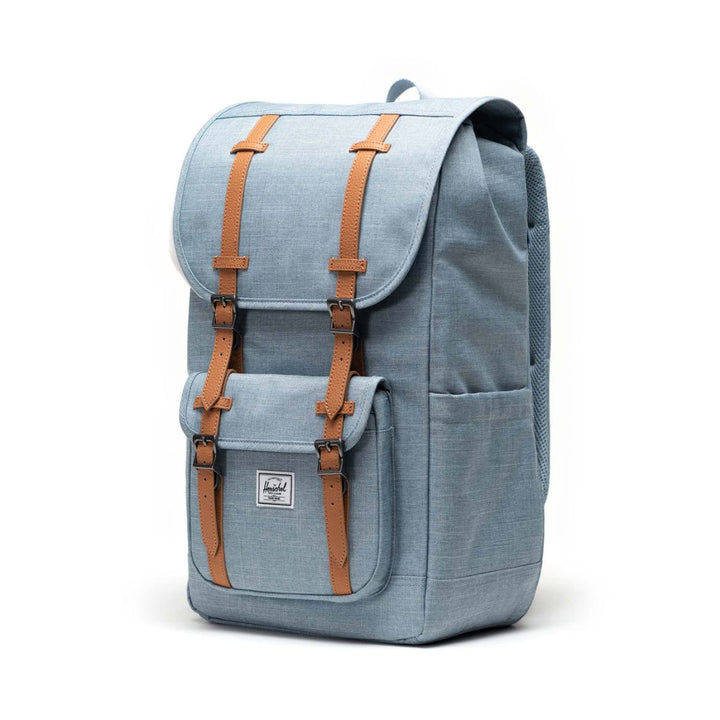 Voorzijde van de Herschel Little American Ash-Blue #kleur_ash-blue