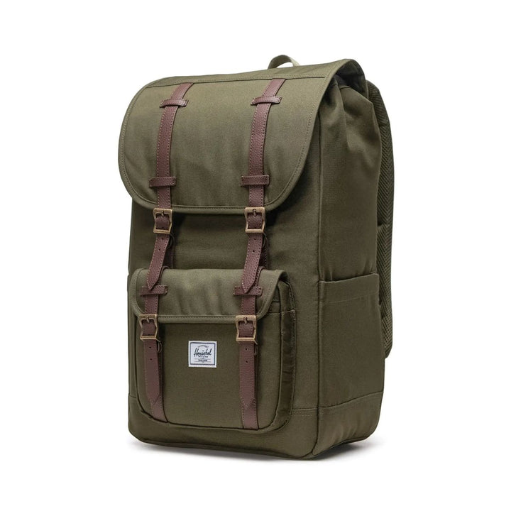 Voorzijde Herschel Little America Laptop rugzak ivy-green #kleur_ivy-geen