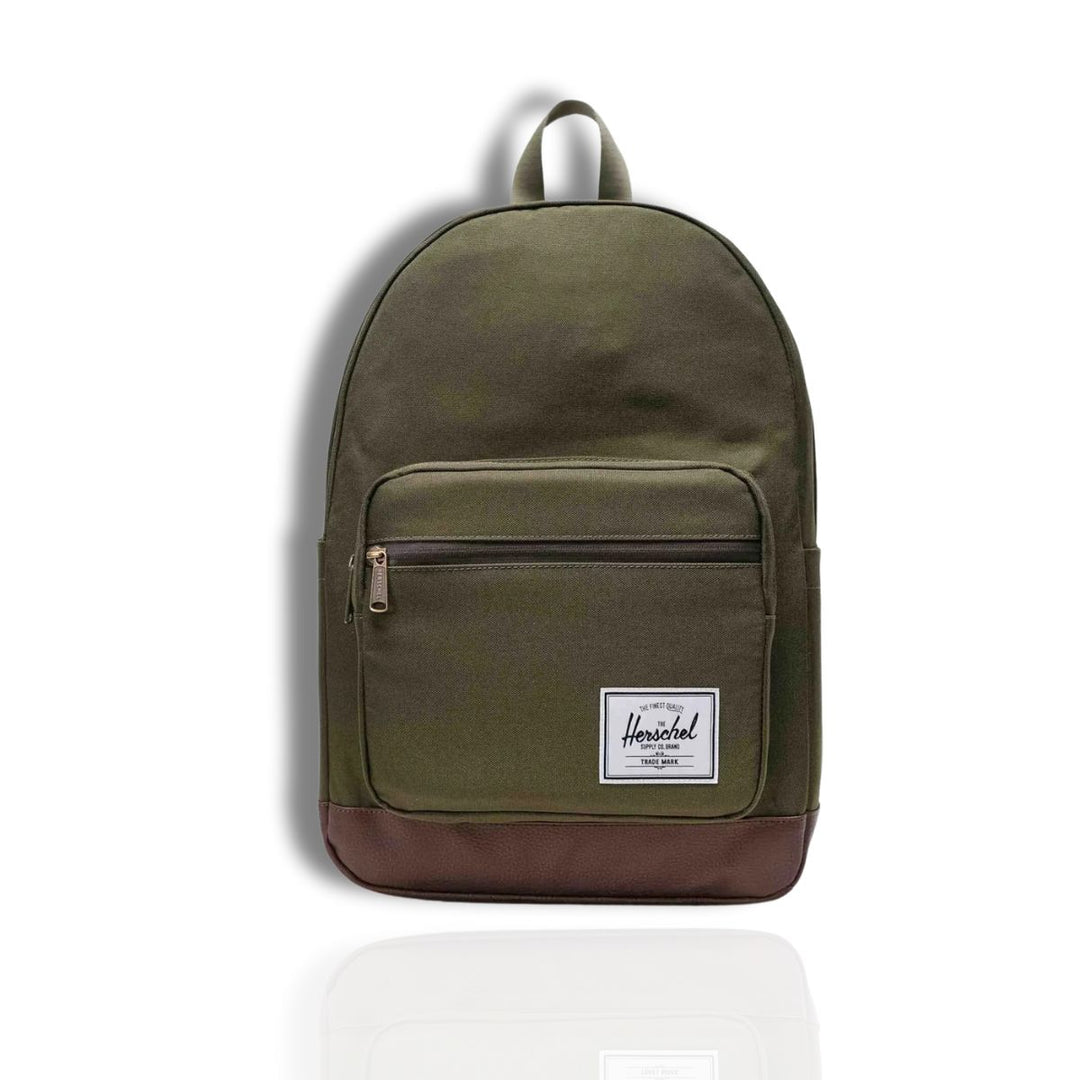 Voorkant Herschel popquiz laptop rugzak Ivy-green #kleur_ivy-green