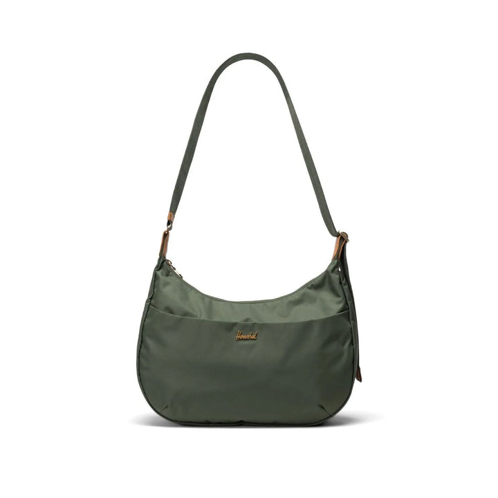 Voorkant van de Herschel Yara schoudertas Thyme #kleur_thyme