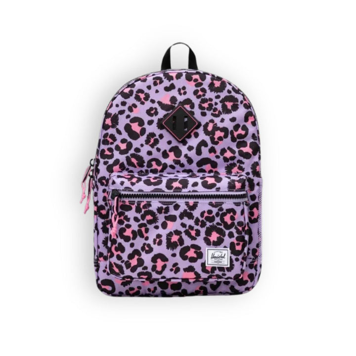 Voorkant Herschel Kids rugzak #kleur_leopard-pink