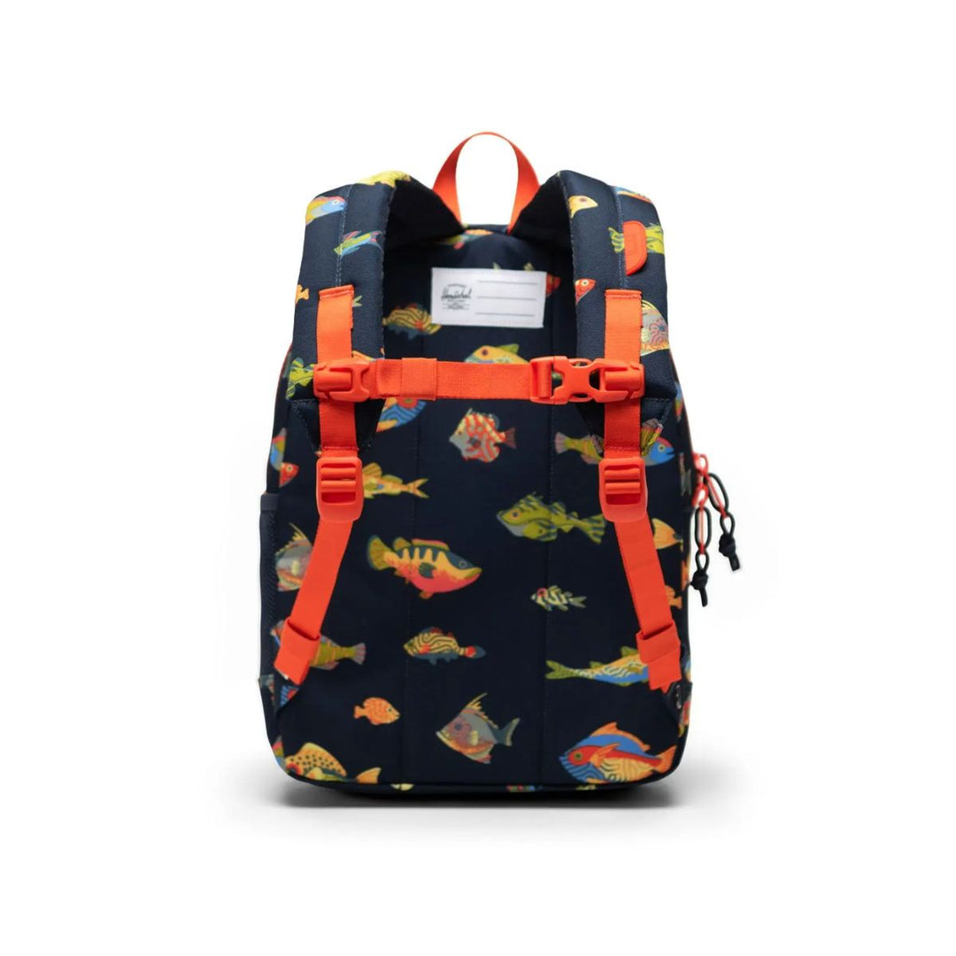 Achterkant van de Herschel Kids rugzak Something-Fishy #kleur_something-fishy