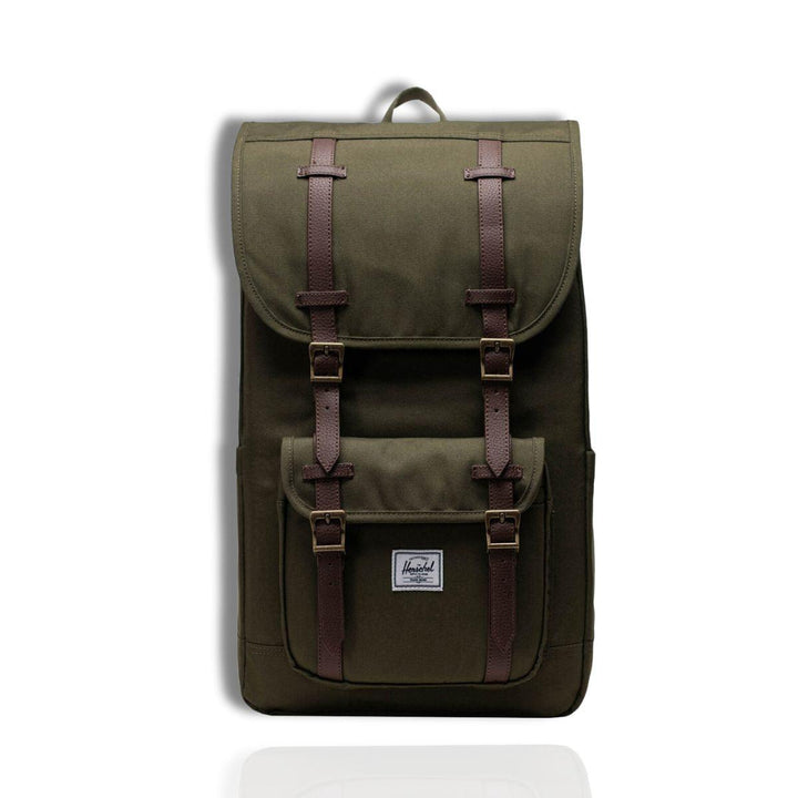 Voorkant Herschel Little America Laptop rugzak Ivy-green #kleur_ivy-green