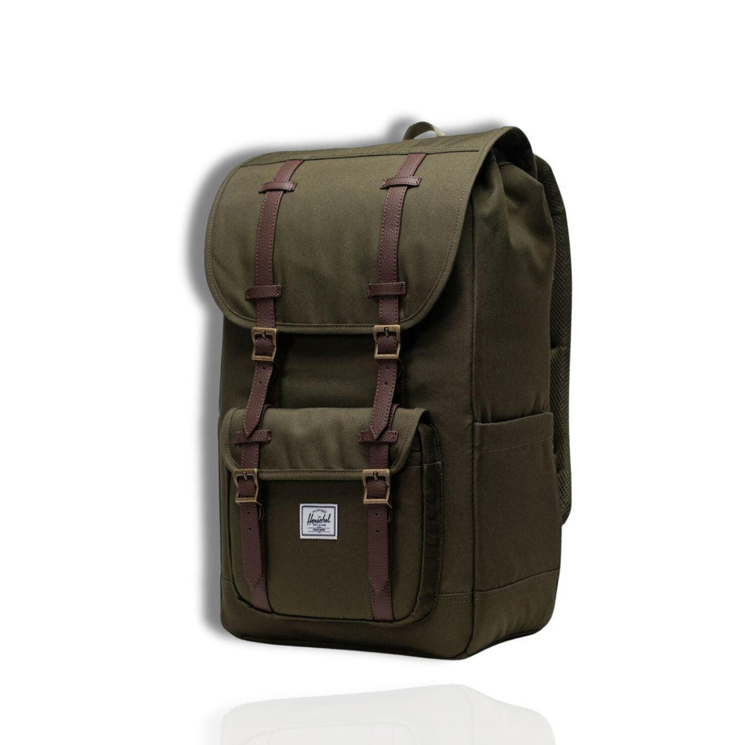 Voorzijde Herschel Little America Laptop rugzak Ivy-green #kleur_ivy-green