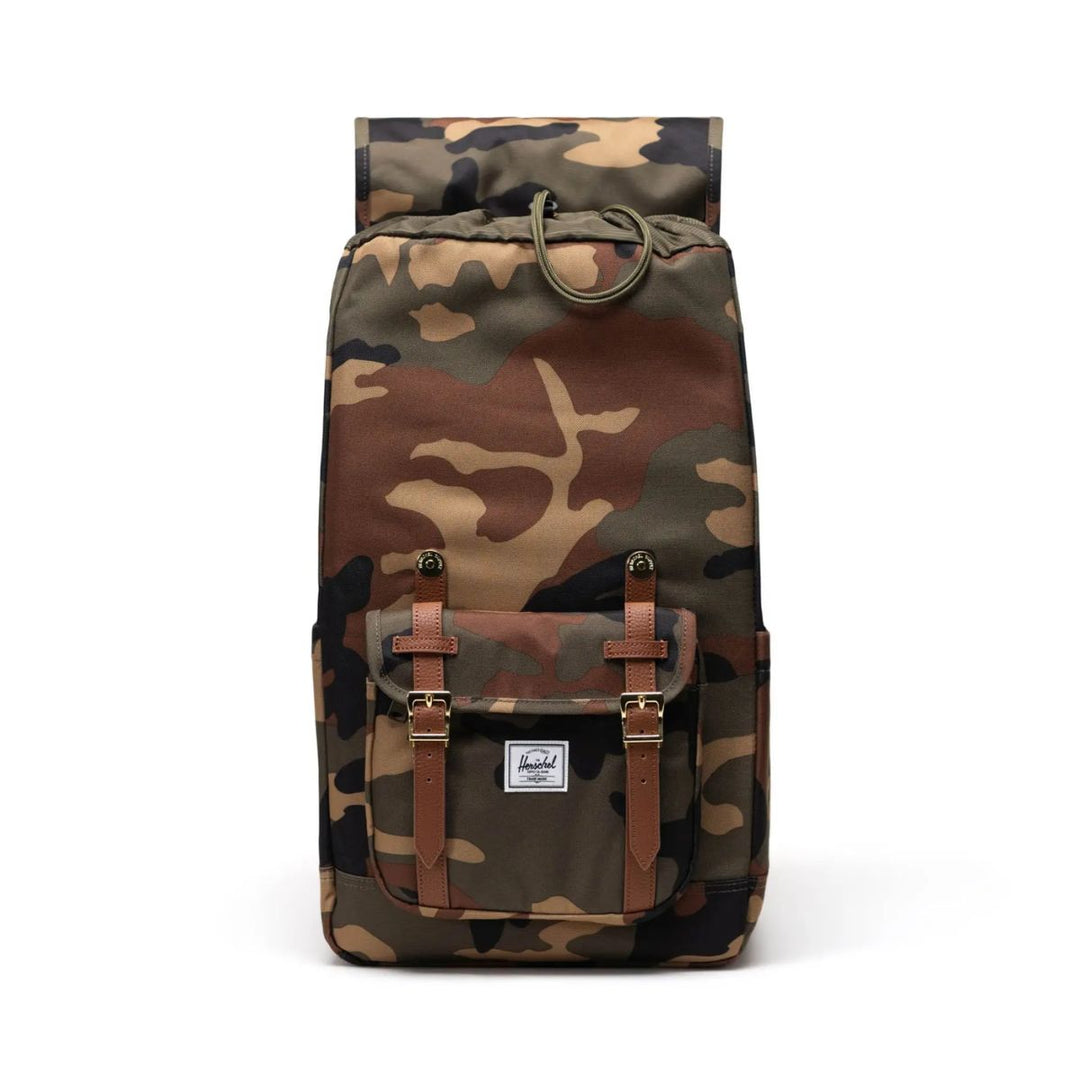 Binnenkant van de Herschel Little American laptoprugzak Woodland-camo #kleur_woodland-camo