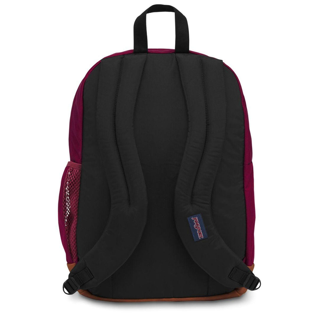 Achterkant JanSport Cool Student laptop rugzak rood #kleur_rood