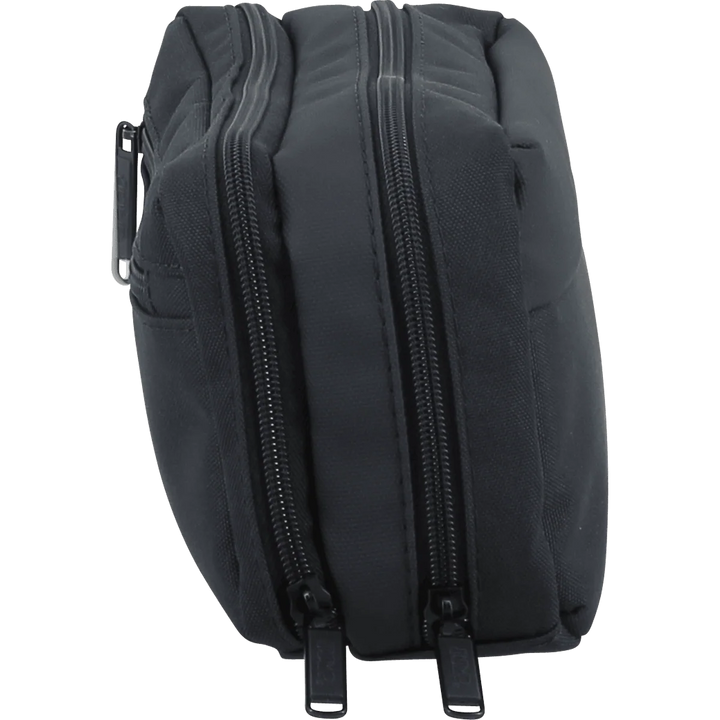 Zijkant van de Jump Dunna compacte toilettas navy #kleur_navy
