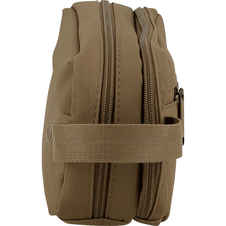 Zijkant van de Jump Dunna compacte toilettas sand #kleur_sand