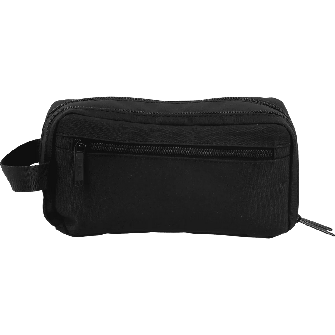 Achterkant van de Jump Dunna compacte toilettas zwart #kleur_zwart