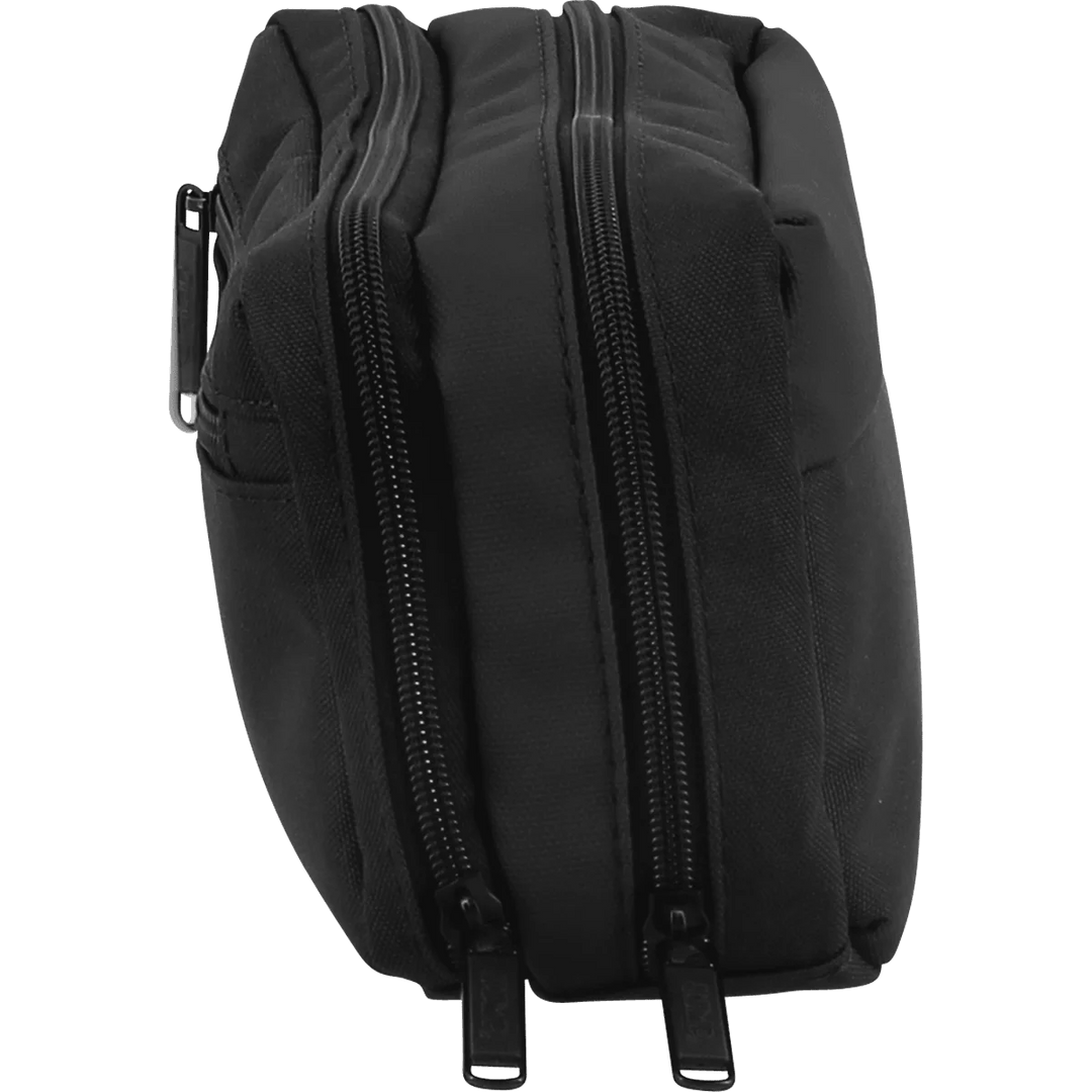 Zijkant van de Jump Dunna compacte toilettas zwart #kleur_zwart