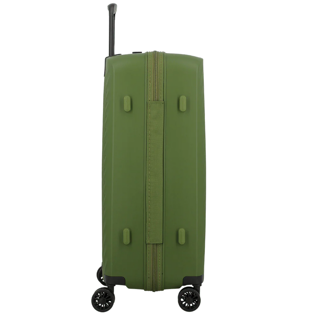 Zijkant van de Jump Levante 65 koffer in het olijf #kleur_olijf
