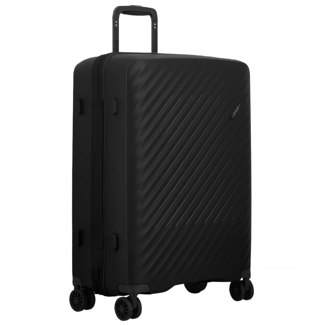 Voorzijde van de Jump Levante 65 koffer in het zwart #kleur_zwart