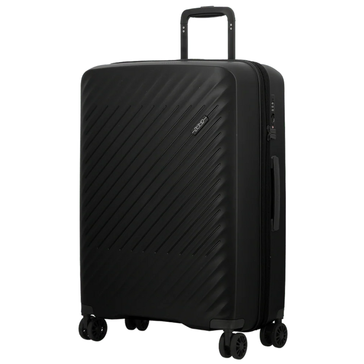 Voorzijde van de Jump Levante 65 koffer in het zwart #kleur_zwart