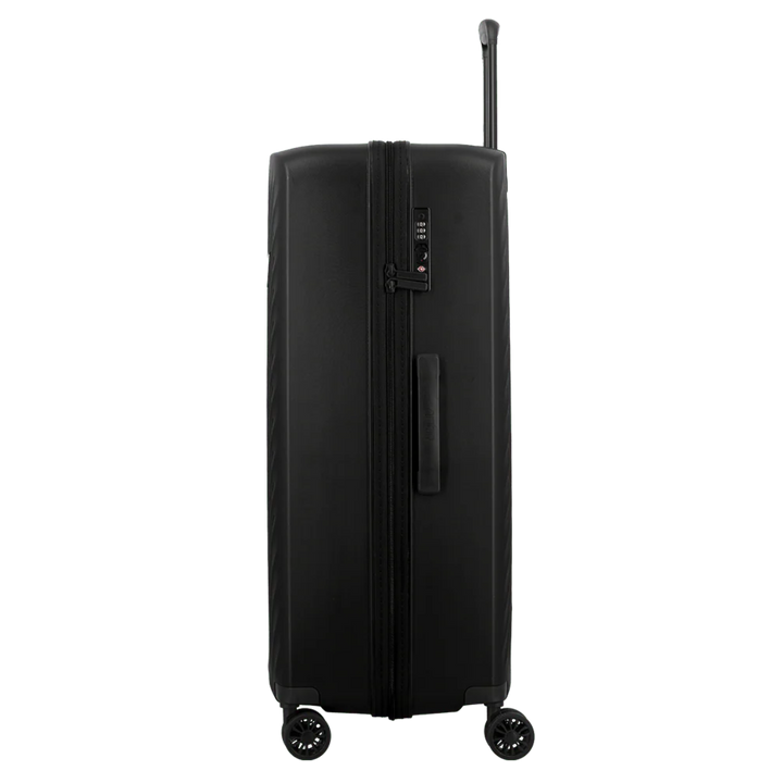 Zijkant met het TSA slot van de Jump Paris evante 75 zwart #kleur_zwart