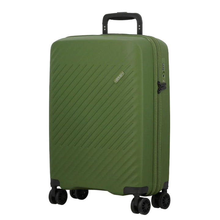 Voorzijde van de Jump levante handbagage koffer olijf #kleur_olijf
